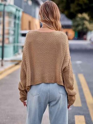 Awesome Comfort Long Sleeve Cable-Knit Sweater - MXSTUDIO.COM