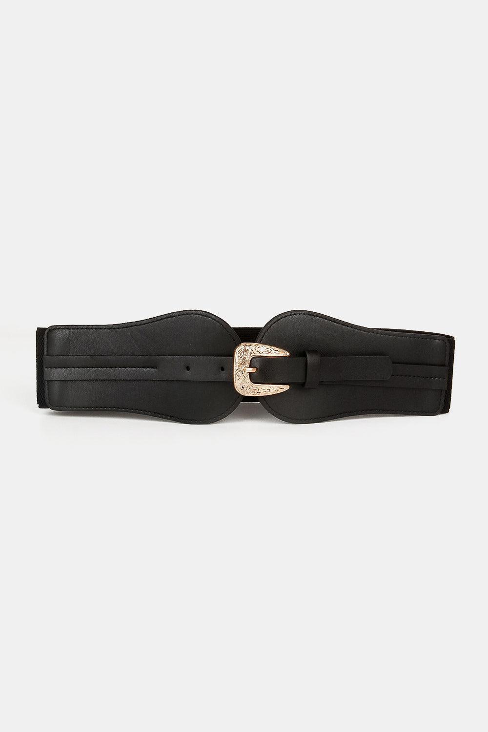 Be Exceptional Alloy Buckle Wide Stretch Belt - MXSTUDIO.COM