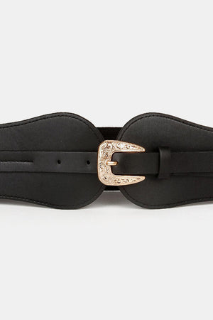 Be Exceptional Alloy Buckle Wide Stretch Belt - MXSTUDIO.COM