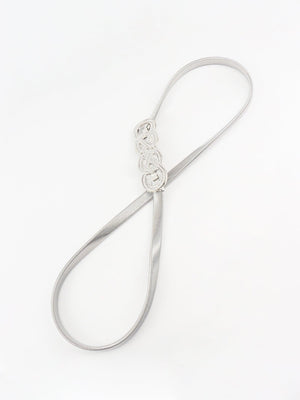 Be One-Of-A-Kind Knot Buckle Metal Stretch Belt - MXSTUDIO.COM