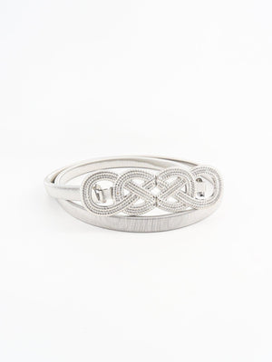 Be One-Of-A-Kind Knot Buckle Metal Stretch Belt - MXSTUDIO.COM