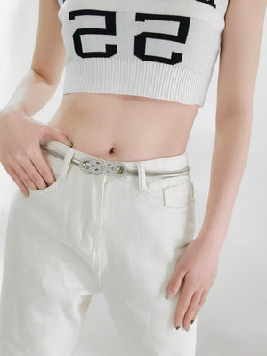 Be One-Of-A-Kind Knot Buckle Metal Stretch Belt - MXSTUDIO.COM