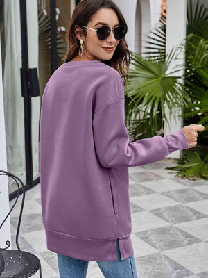 Believe Graphic Tunic Christmas Sweatshirt-MXSTUDIO.COM