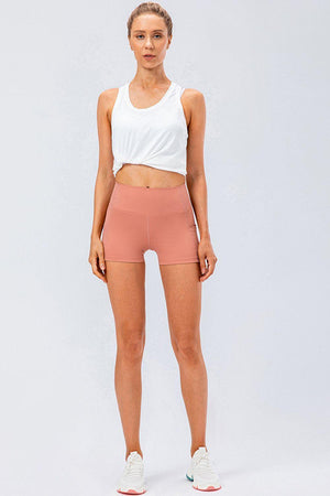 Breathable High Waisted Active Shorts - MXSTUDIO.COM