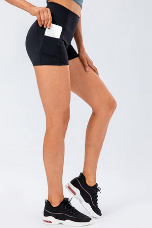 Breathable High Waisted Active Shorts - MXSTUDIO.COM