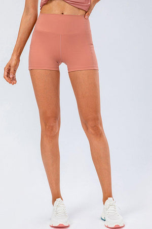 Breathable High Waisted Active Shorts - MXSTUDIO.COM