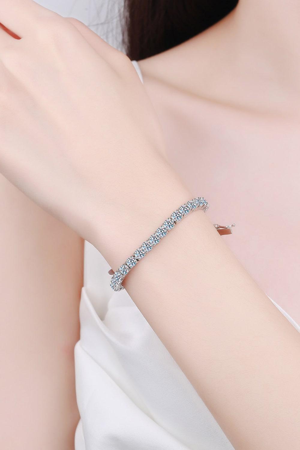 Brilliant Cut 4.9 Carat Moissanite Tennis Bracelet - MXSTUDIO.COM