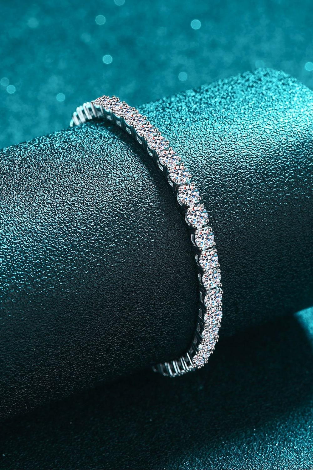 Brilliant Cut 4.9 Carat Moissanite Tennis Bracelet - MXSTUDIO.COM