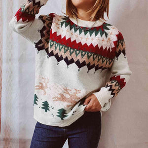 Brilliant Graphic Women Long Sleeve Sweater-MXSTUDIO.COM