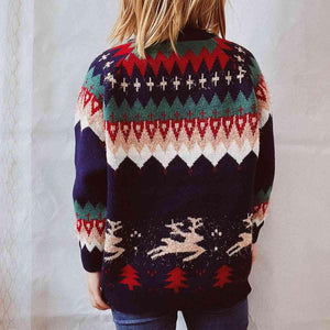 Brilliant Graphic Women Long Sleeve Sweater-MXSTUDIO.COM
