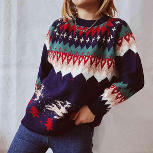 Brilliant Graphic Women Long Sleeve Sweater-MXSTUDIO.COM