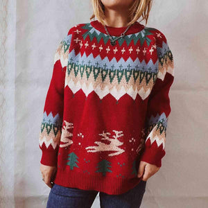 Brilliant Graphic Women Long Sleeve Sweater-MXSTUDIO.COM