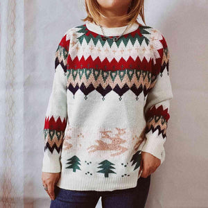 Brilliant Graphic Women Long Sleeve Sweater-MXSTUDIO.COM