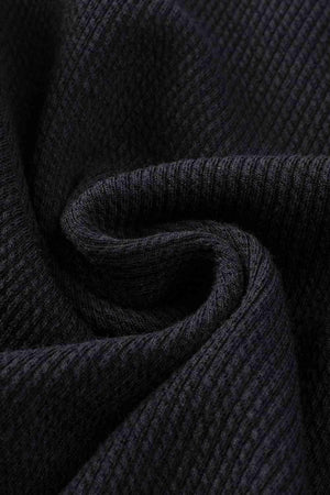 Calm Vibe Notched Neck Long Sleeve Romper - MXSTUDIO.COM