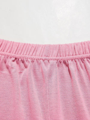 Calming Lace Trim Slit Cami and Pants Pajama Set - MXSTUDIO.COM