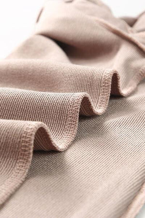 a close up of a folded cloth on a table