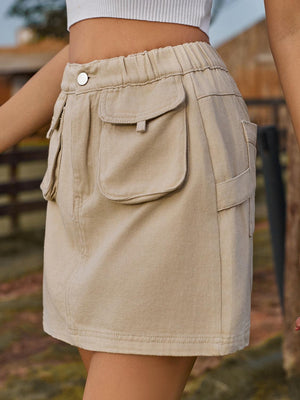 a close up of a person wearing a skirt