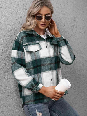 Casual Embrace Plaid Shirt Jacket - MXSTUDIO.COM