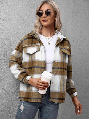 Casual Embrace Plaid Shirt Jacket - MXSTUDIO.COM