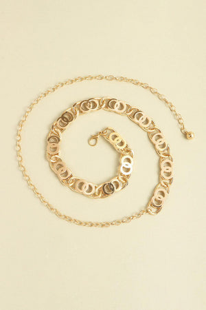 Catch The Eye Alloy Lobster Clasp Chain Belt - MXSTUDIO.COM