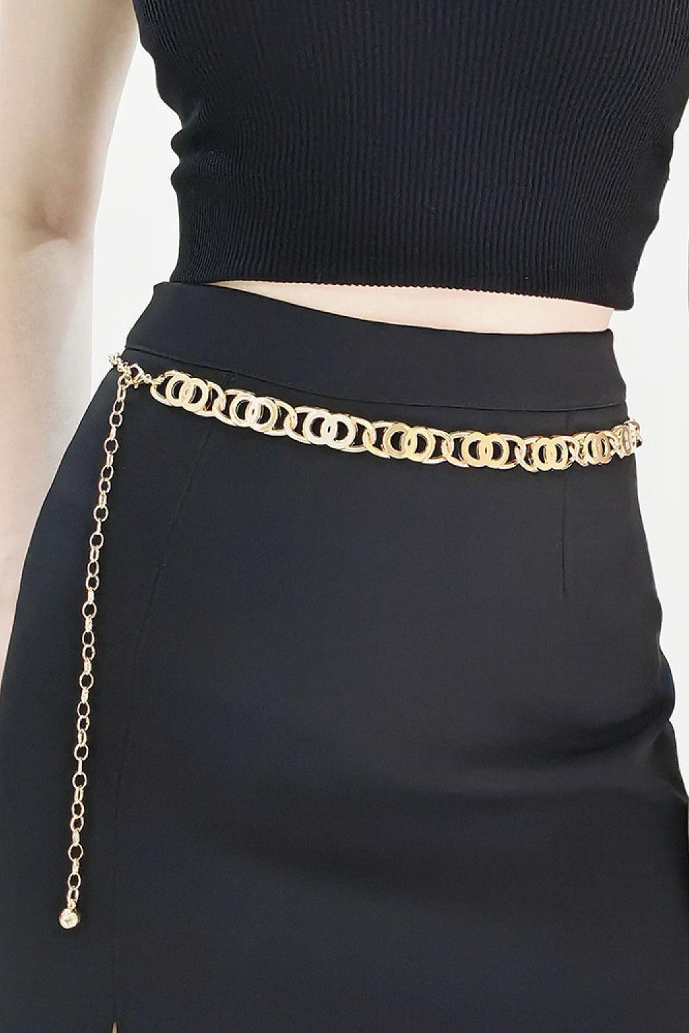 Catch The Eye Alloy Lobster Clasp Chain Belt - MXSTUDIO.COM
