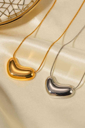Charming Heart-Shaped Pendant Necklace-MXSTUDIO.COM