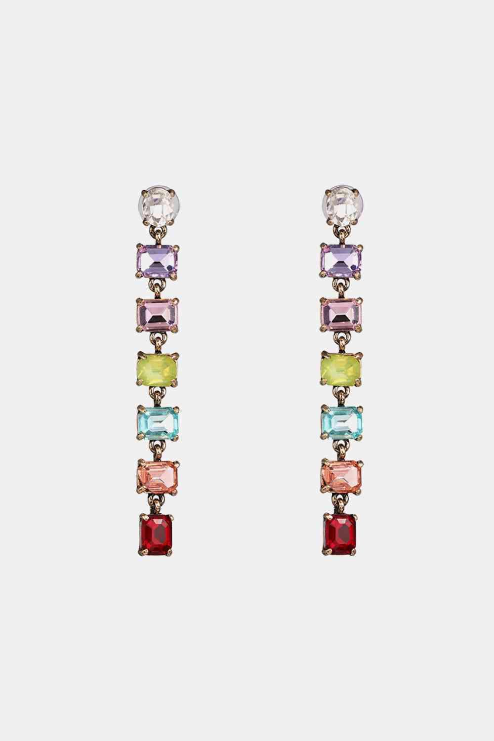 Chic Vibe Resin Geometric Dangle Earrings-MXSTUDIO.COM