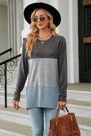 Chilly Season Style Crew Neck Long Sleeve T Shirt - MXSTUDIO.COM