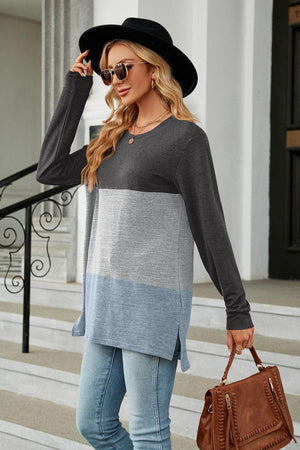 Chilly Season Style Crew Neck Long Sleeve T Shirt - MXSTUDIO.COM