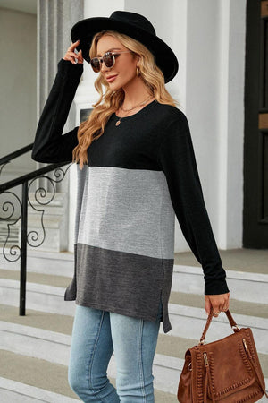 Chilly Season Style Crew Neck Long Sleeve T Shirt - MXSTUDIO.COM