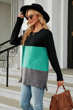 Chilly Season Style Crew Neck Long Sleeve T Shirt - MXSTUDIO.COM