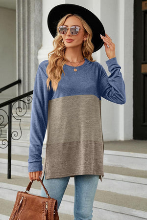Chilly Season Style Crew Neck Long Sleeve T Shirt - MXSTUDIO.COM