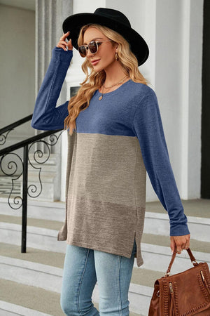 Chilly Season Style Crew Neck Long Sleeve T Shirt - MXSTUDIO.COM