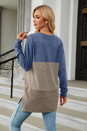 Chilly Season Style Crew Neck Long Sleeve T Shirt - MXSTUDIO.COM