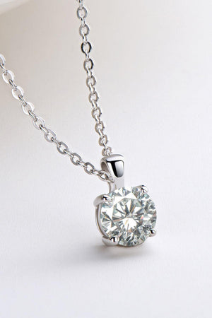 Classic 1 Carat Moissanite Gold / Platinum-Plated Necklace - MXSTUDIO.COM