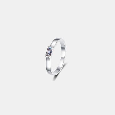 a diamond ring on a white background