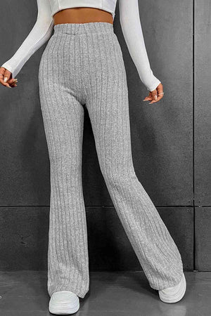 Cloudy Blue Women's Ribbed Pants - MXSTUDIO.COM