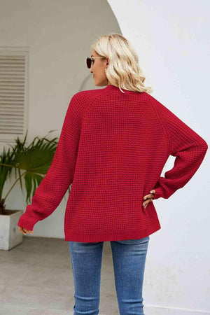 Cold Defense Long Sleeve Open Front Cardigan - MXSTUDIO.COM