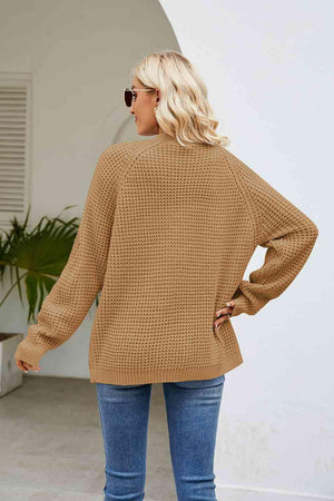 Cold Defense Long Sleeve Open Front Cardigan - MXSTUDIO.COM