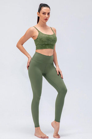 Comfy Fit Active Wide Waistband Leggings - MXSTUDIO.COM