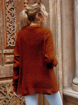 Comfy Layer Open Front Knit Cardigan - MXSTUDIO.COM