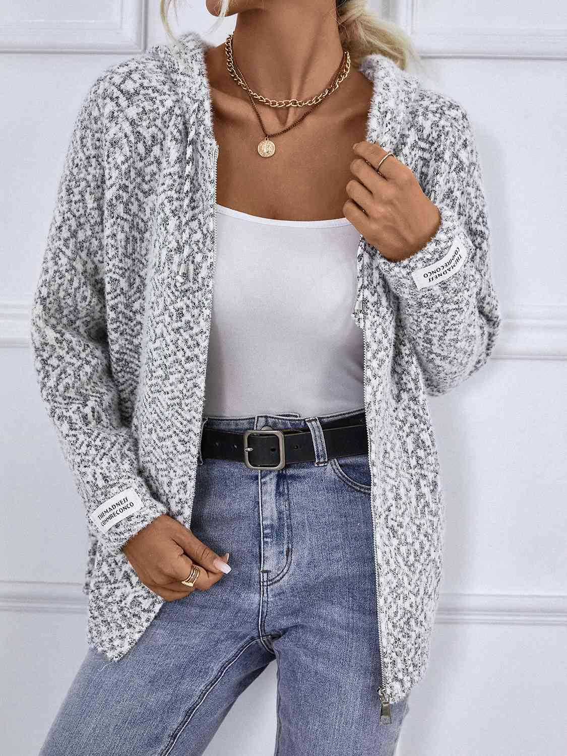 Comfy Urban Wear Hooded Zip Up Sweater-MXSTUDIO.COM