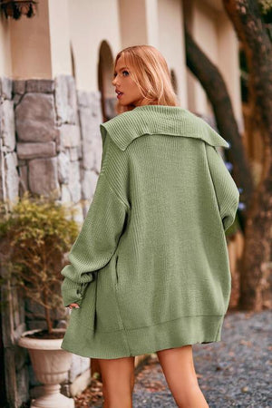 Cozy Cover Collared Buttoned Long Cardigan - MXSTUDIO.COM