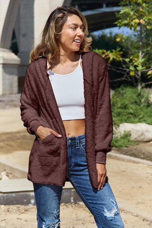 Cozy Day Hooded Teddy Jacket - MXSTUDIO.COM