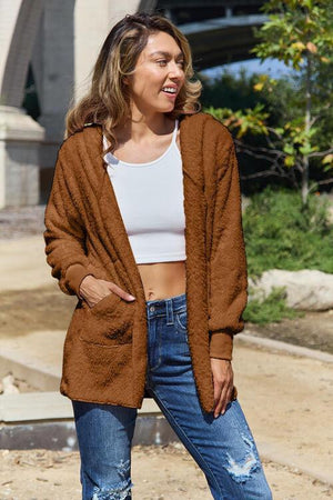 Cozy Day Hooded Teddy Jacket - MXSTUDIO.COM