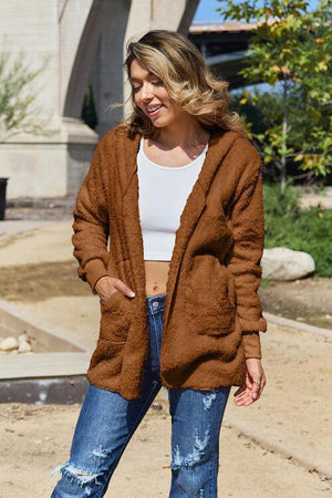 Cozy Day Hooded Teddy Jacket - MXSTUDIO.COM