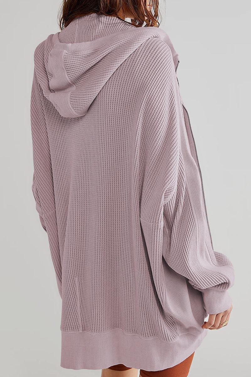 Cozy Everyday Hooded Zip Up Jacket - MXSTUDIO.COM