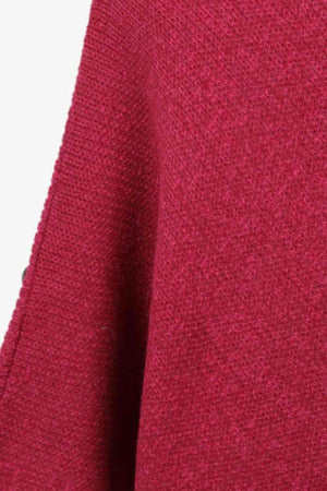 Cozy Fashionista Buttoned Turtle Neck Poncho - MXSTUDIO.COM