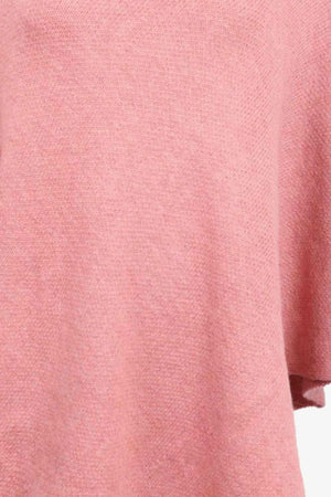 Cozy Fashionista Buttoned Turtle Neck Poncho - MXSTUDIO.COM