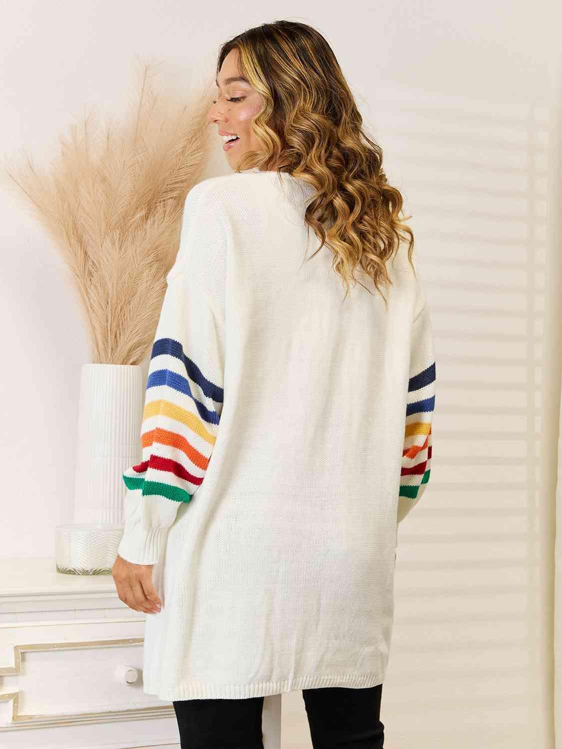 Cozy Mood Long Open Front Cardigan - MXSTUDIO.COM